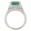 3.49 ct. Cushion Cut Solitaire Ring, Green, Highly Included #2