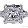 1.21 ct. Princess Cut Central Cluster Ring, G, SI2 #4