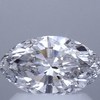 0.88 ct. Marquise Cut 3 Stone Ring, E, SI2 #1