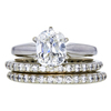 1.52 ct. Cushion Cut Bridal Set Ring, I, SI2 #3