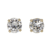 1.06 ct. Round Cut Stud Earrings, H, SI2 #3