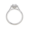 0.7 ct. Oval Cut Halo Ring, E, SI1 #4