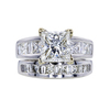 3.01 ct. Princess Cut Bridal Set Ring, I, SI1 #3