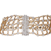 Tacori Gold and Diamond Bracelet and Earring Set #2