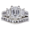 1.56 ct. Emerald Cut Bridal Set Ring, D, SI1 #3