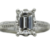 1.14 ct. Emerald Cut Bridal Set Ring, F, VS2 #4