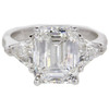 5.01 ct. Emerald Cut 3 Stone Ring, G, VVS1 #3