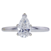 1.00 ct. Pear Cut Solitaire Ring, G, I1 #3