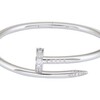 Cartier Juste un Clou Bracelet, Size 15, Classic Model, Diamonds and 18K White Gold #2