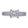 0.81 ct. Princess Cut Central Cluster Ring, F, IF #1