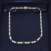 Tiffany & Co. 18k and Platinum Diamond and Emerald  Victoria Riviera Necklace. #4