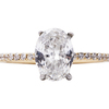 1.39 ct. Oval Cut Solitaire Ring, F, SI1 #3