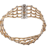 Tacori Gold and Diamond Bracelet and Earring Set #3
