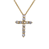 Tiffany & Co Cross Pendant Diamond and 18K #1