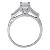 1.06 ct. Emerald Cut Bridal Set Ring, F, VVS2 #4