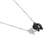 Cartier Caresse D'Orchidees 18KW Diamond and Onyx Necklace #2