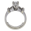 0.87 ct. Princess Cut Solitaire Ring, F, SI2 #4