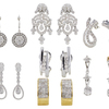 Seven Pairs of Diamond Earrings #1
