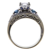 0.78 ct. Princess Cut Bridal Set Ring, F, VVS2 #3