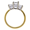 0.77 ct. Princess Cut 3 Stone Ring, F-G, SI2 #2