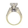 CLARITY ENHANCED, FRACTURE FILLED3.95 ct. Round Cut Solitaire Ring, K-L, I3 #3