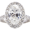 3.01 ct. Oval Cut Halo Ring, G, SI1 #3