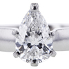 1.24 ct. Pear Cut Solitaire Ring #4