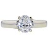 0.86 ct. Oval Cut Solitaire Ring, F, SI1 #3