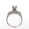 1.00 ct. Princess Cut Bridal Set Ring #4