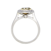 2.1 ct. Radiant Cut Halo Ring, Fancy, VS1 #4