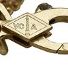 Van Cleef & Arpels Vintage Alhambra bracelet, 5 motifs, 18K Yellow Gold, Diamond and Lapis Lazuli #4