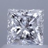 0.98 ct. Princess Cut Solitaire Ring, D, SI2 #1