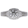 1.0 ct. Round Cut Halo Ring, I, SI2 #3