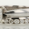 0.75 ct. Princess Cut Bridal Set Ring #4