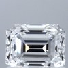 1.03 ct. Emerald Cut 3 Stone Ring, E, VS2 #1