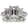 2.0 ct. Emerald Cut Bridal Set Ring, H, SI1 #3