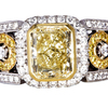 2.79 ct. Radiant Cut Bridal Set Ring, Fancy Light Yellow, VVS2 (Original GIA VVS1, see notes) #1