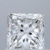 0.87 ct. Princess Cut Solitaire Ring, F, SI2 #1