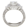1.51 ct. Round Cut Halo Ring, I, SI2 #4