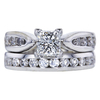 0.96 ct. Princess Cut Bridal Set Ring, G, SI2 #3