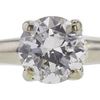 0.87 ct. Round Cut Solitaire Ring, F, I1 #4