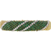 Vintage 1950's Van Cleef & Arepls Couscous Emerald and Diamond  Bangle Bracelet #1