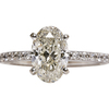 2.00 ct. Oval Cut Solitaire Ring, K, I1 #3