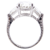 5.06 ct. Oval Cut 3 Stone Ring, H, SI2 #4