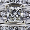 1.50 ct. Princess Cut Bridal Set Ring, L, I1 #4