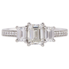 0.94 ct. Emerald Cut 3 Stone Ring, I, VS2 #3