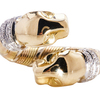Cartier Double Head Panther Crossover Tricolor Ring in 18K #1