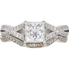 0.93 ct. Princess Cut Bridal Set Ring, I, SI2 #3