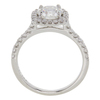 1.02 ct. Round Cut Halo Ring, H, SI2 #4