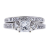 0.78 ct. Princess Cut Bridal Set Ring, F, VS1 #3